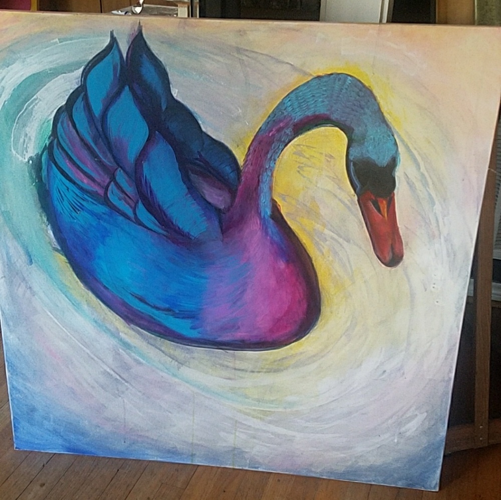 Swan. Original artwork